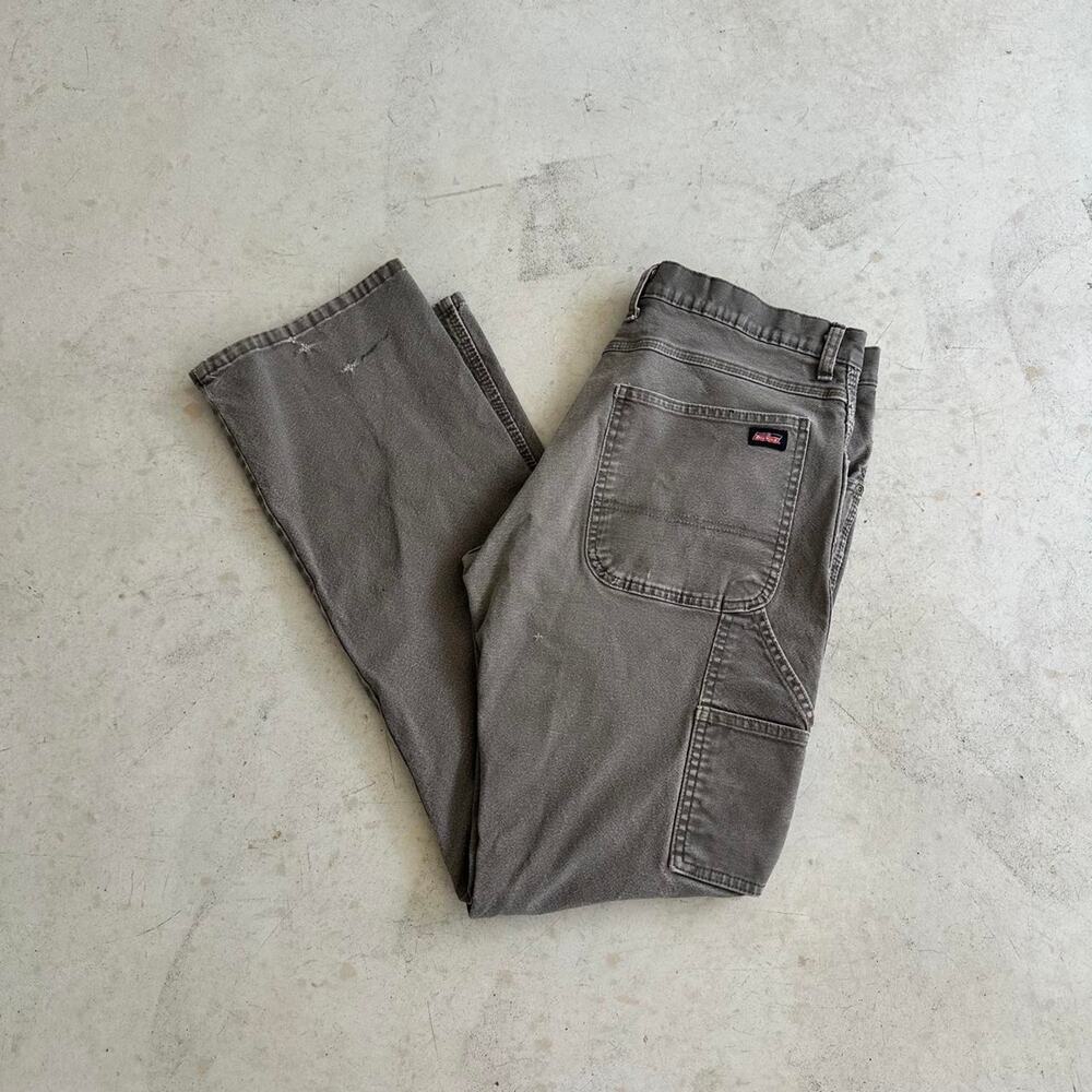 Vintage Dickies Carpenter Workwear Pants With Distressing